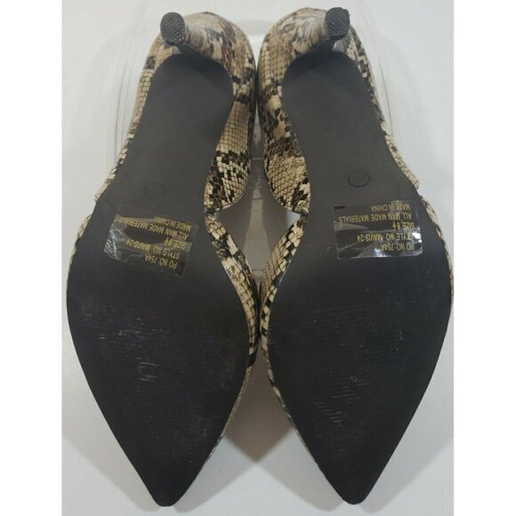 Breckelle's ~Woman Size 8.5M~ Animal Print High Heel Stiletto Shoes. - Picture 9 of 12